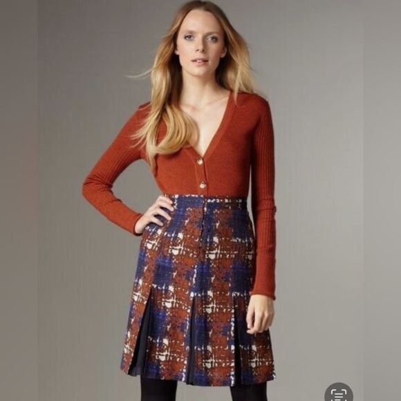 Tory Burch Hull Pleated Skirt, Size 4 - Picture 1 of 4